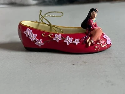 Bradford Exchange Disney Once Upon A Zapatilla Ornamento Mulan Foto 1 de 4
