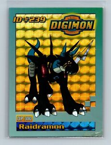Digimon Toy Exclusive - Raidramon ID #239 - Prism Foil - Bandai 1999 Card