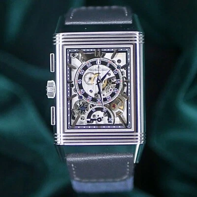 Jaeger-LeCoultre Reverso Tribute Cronógrafo Azul JUEGO COMPLETO COMO NUEVO Q389848J Foto 1 de 4