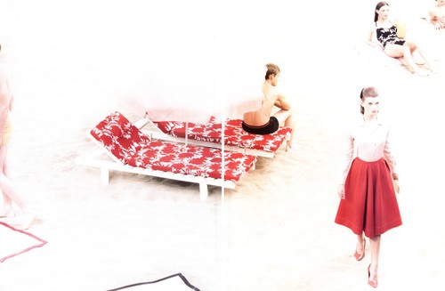 2001 Prada Cedric Buchet Luca Gadjus Kate Elson moda 6 pagine RIVISTA ANNUNCIO