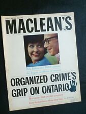 Maclean's Magazine Sept 21 1963 Organize Crime in Ontario Robert Fulford 