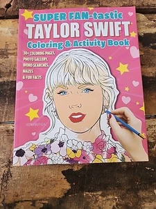 Super FAN-tastic Taylor Swift Coloring & Activity Book 30+ Coloring Pages,Photo - Picture 1 of 5