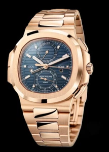 Patek Philippe 5990/1R Nautilus Travel Time Chronograph 18kt Rose Gold - Picture 1 of 13
