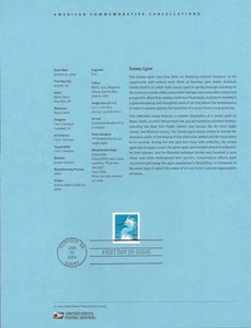 #0405 37c Snowy Egret Stamp #3829 Souvenir Page - Picture 1 of 1