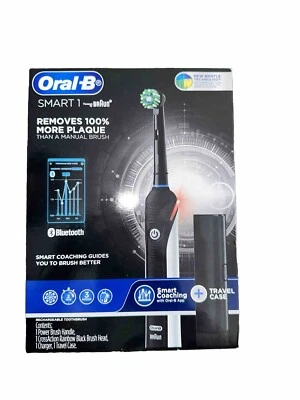 Oral-B Smart 1 Electric Toothbrush with Travel Case, Black Fast Dispatch Free De - image 1 of 4