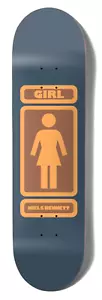Girl skateboard Deck 93 Til W45D1 Niels Bennett Blue 7.75" - Picture 1 of 2
