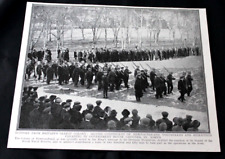 WWI Book Print NEWFOUNDLAND 2ND. CONTINGENT PARADING AT ST. JOHN'S 7.5" x 6"