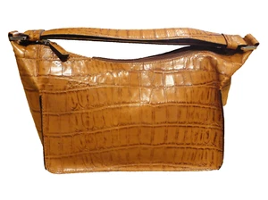 Adrienne Vittadini Handbag Purse Satchel Bag Gold Brand New Leather Beautiful! - Picture 1 of 3