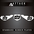 Attack Graphics Number Plate Backgrounds For Kawasaki Klx110 2008