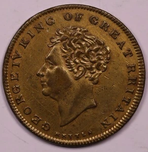 George IV King of Great Britain Beloved -- Kettle Token ***RARE ORIGINAL*** - Picture 1 of 2
