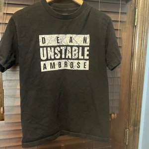 WWE Authentic Dean Ambrose Unstable Mens Black T-shirt M Medium - Picture 1 of 3