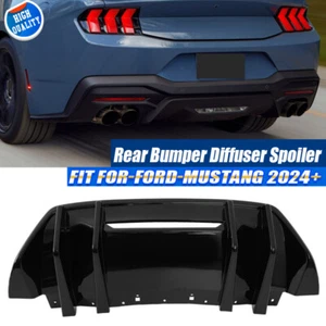 Alerón difusor de parachoques trasero ABS negro brillante apto para Ford Mustang GT S650 2420+ - Imagen 1 de 13