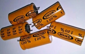 PACK 5 -10uf 50V Radial Bi-Polar Alta Frecuencia Condensador -U5000 / K7400 / K7500 - Imagen 1 de 3