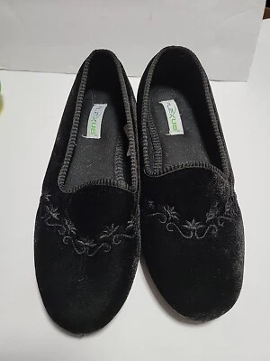 Flexus by Spring Step Women 41  Roseloud Ballet Flat Black Shoe Slip On Cushion - Image 1 of 4