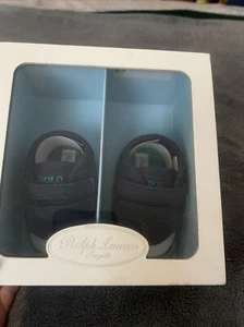 Ralph Lauren Polo Cuna Zapatos Infantil Azul Marino Talla 1 - Imagen 1 de 6