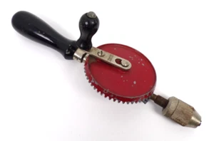 Vintage Defiance Hand Drill Egg Beater USA Woodworking Tool 11" Long - Picture 1 of 7