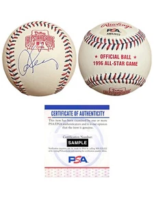 Alex Rodriguez Signed Official 1996 All Star Game Baseball Psa/Dna Coa 1st ASG - Picture 1 of 1