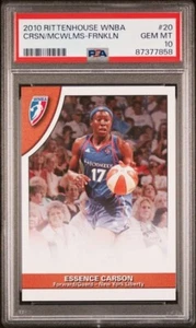 2010 Rittenhouse WNBA Essence Carson/Taj McWilliams PSA 10 New York Liberty - Picture 1 of 2