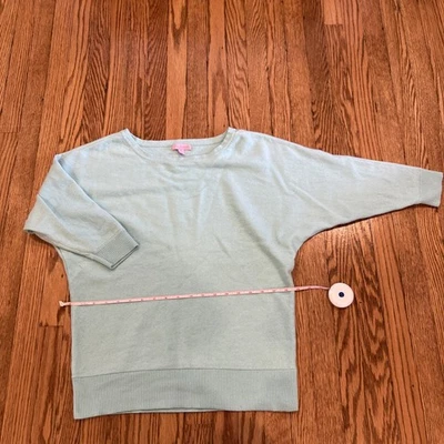 Suéter Lily Pulitzer Aqua, Pequeño, Algodón y Cachemira Foto 1 de 4