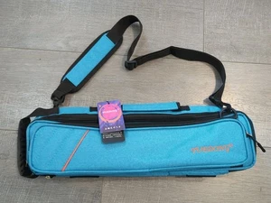 Flute Bag W/ Carrying Handle Shoulder Straps Blue Soft Flute Accessories New - Picture 1 of 7