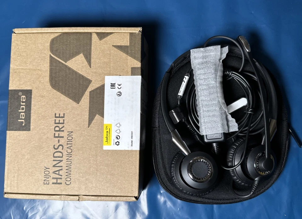 Auriculares de centro de llamadas con cable Jabra 2400 II USB Duo CC para Softphone Foto 1 de 3