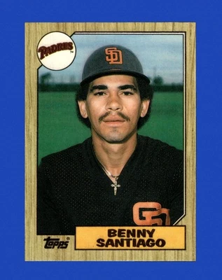 1987 Topps Tiffany negociado Set-Break #109T Benito Santiago casi nuevo-como nuevo o mejor Foto 1 de 2