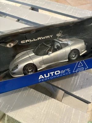 AUTOART 1/18 Chevrolet Corvette Callaway C12 Silver #71011 - Photo 1/3