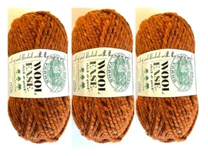 3 Stück Löwenmarke WOLLE-EASE dickes & schnelles Garn ~ HERBSTBLÄTTER - #6 sperrig - 87 Yard pro Stück - Bild 1 von 6