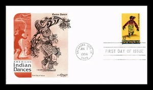 DR JIM STAMPS US COVER RAVEN DANCE NATIVE AMERICAN DANCES FDC ARTMASTER - Picture 1 of 2