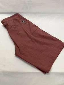 Volcom Shorts Mens Size 28 Brick Red Chino Vmonty Stretch Skater Surfer Y2K - Picture 1 of 12