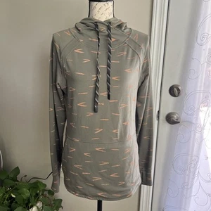Title Nine Manresa Hoodie Women's Medium Green Multi Gorpcore Camping Hiking - Picture 1 of 11
