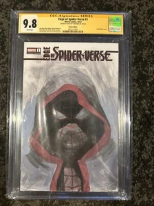 Edge of Spider-Verse #1 CGC 9.8 Miles Morales Sketch Esad Ribic - Picture 1 of 1