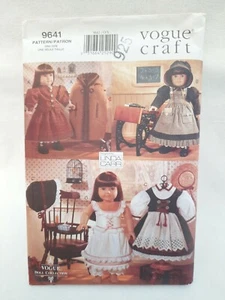 Vogue Doll Collection Schnittmuster 9641 frühe amerikanische Puppenkleidung Rock Cape - Bild 1 von 7