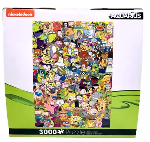 Neu im Karton Nickelodeon Cartoon Cast 3000 PC Puzzle Rugrats Spongebob Stimpy TMNT - Bild 1 von 4