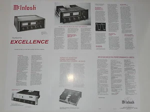 McIntosh MC2155 / MC2150 Amplifier Brochure 6 pages, Specs, Info, Articles - Picture 1 of 1