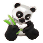 De Buman 2.36g Sterling Silver Enamel Baby Panda Charm Bead