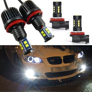 Angel Eyes Ring Marker Lights + Fog Light For BMW 528i 328i 335i 535i 550i E92 - Picture 1 of 13