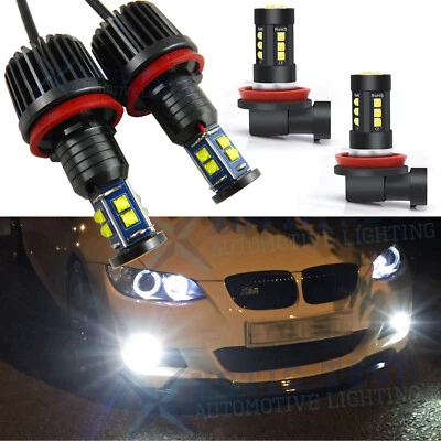 Angel Eyes Ring Marker Lights + Fog Light For BMW 528i 328i 335i 535i 550i E92 - Image 1 of 4