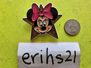 Broche de plástico dorado brillante estrella Walt Disney Minnie Mouse DE COLECCIÓN - Imagen 1 de 2