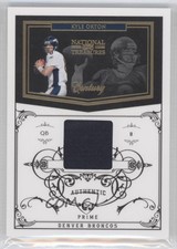 2010 Playoff National Treasures Century Materials Prime /50 Kyle Orton #45