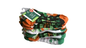 St Patrick's Day/Irish Low Cut Socks 9 Pairs Sz 5-9 G10 - Picture 1 of 2