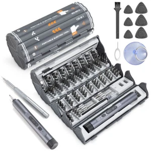 124 in 1 wiederaufladbarer elektrischer Schraubendreher, manuell & automatisch, Stiftwerkzeug - Bild 1 von 9