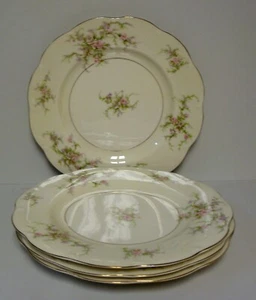 Haviland Rosalinde (New York USA) Größere Speiseteller ALS VIERER SET VERKAUFT - Bild 1 von 3