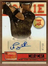 2013 PANINI AMERICA'S PASTIME GREEN #269 MELKY MESA AUTO #5/10