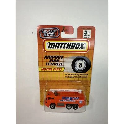 Matchbox Superfast Airport Fire Tender Moving Parts!1993 - Image 1 of 2