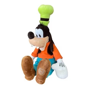 GOOFY 18' Plush DISNEY Store Exclusive Goofy Blue Pants Orange Shirt Green Hat - Picture 1 of 11