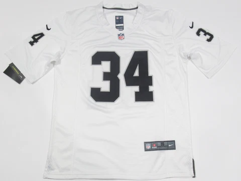 NWT Bo Jackson #34 Las Vegas Raiders Game Throwback Men's Jersey White Cover