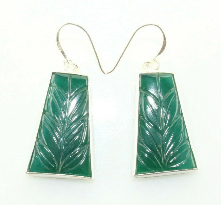 Pendiente de plata de piedras preciosas de forma de lujo con par emparejado t... - Imagen 1 de 4