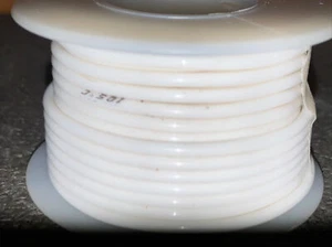 FBN WT16-09-25 16 awg 19 Strand Type "E" Teflon White 200°C@600V 25 ft. spool - Picture 1 of 1