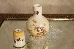 1898 China Company Porcelain Bedside Tumble Up Floral Pattern & Clear Dish - Picture 1 of 15